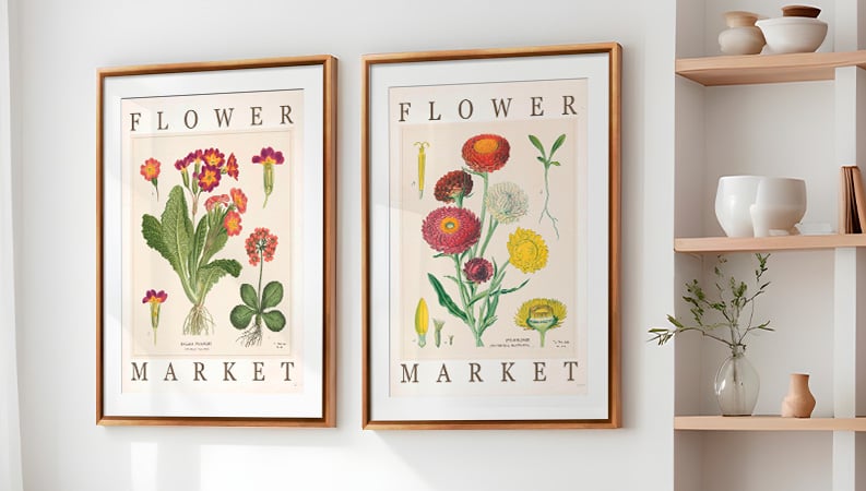 Market Chart Print Collection