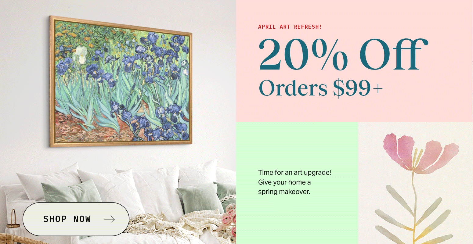 Wall Art Sale 20% off orders 99+