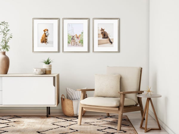 Family Picture Wall Triptych Example