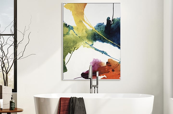 Incorporating light into photo wall designs
